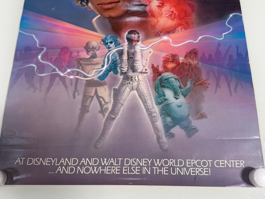 Just Added - Vintage Disney Theme Park Captain EO Michael Jackson Promotional Sci Fi Fantasy Movie Souvenir Poster 1986 18' X 26' [Photo 4]