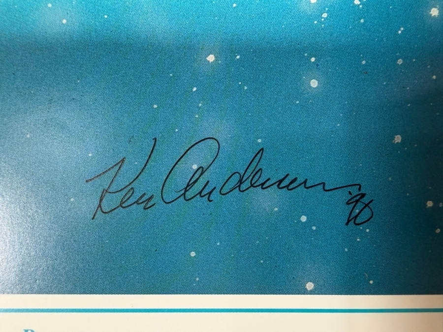 Signed Ken Anderson Vintage Peter Pan Poster Originally Sold at the Animation Gallery in Disney-MGM Studios 24 X 36 [Photo 4]