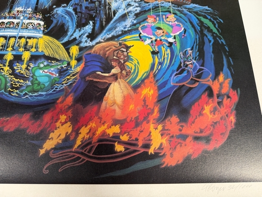 Signed Charles Boyer Limited Edition Lithograph 'Fantasmic!' Numbered 32 of 1,000 20 X 30 [Photo 6]