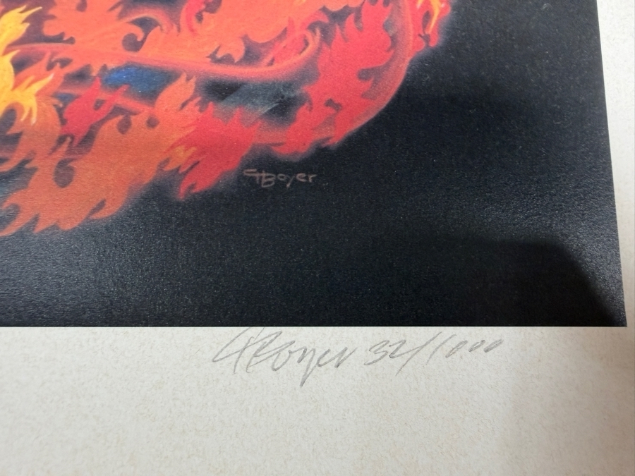 Signed Charles Boyer Limited Edition Lithograph 'Fantasmic!' Numbered 32 of 1,000 20 X 30 [Photo 11]
