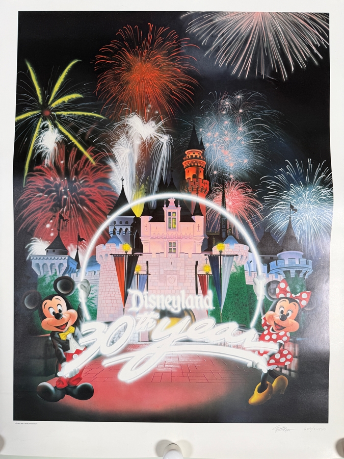 Charles Boyer Limited Edition Print 'Disneyland - 30 Years of Magic' 23 X 29 [Photo 2]