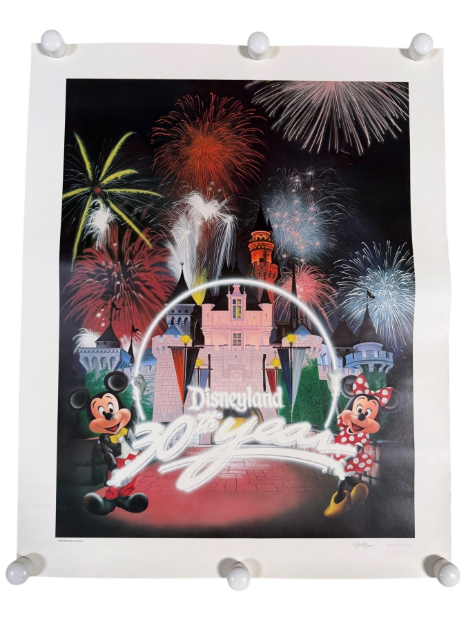 Charles Boyer Limited Edition Print 'Disneyland - 30 Years of Magic' 23 X 29