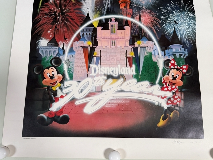 Charles Boyer Limited Edition Print 'Disneyland - 30 Years of Magic' 23 X 29 [Photo 3]
