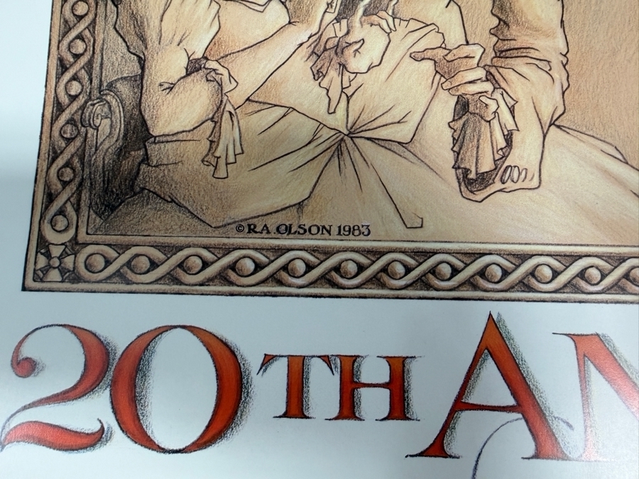 Rare 1983 Poster by Artist R.A. Olson for the Seattle Opera's 20th Anniversary Season 24 X 36 [Photo 3]