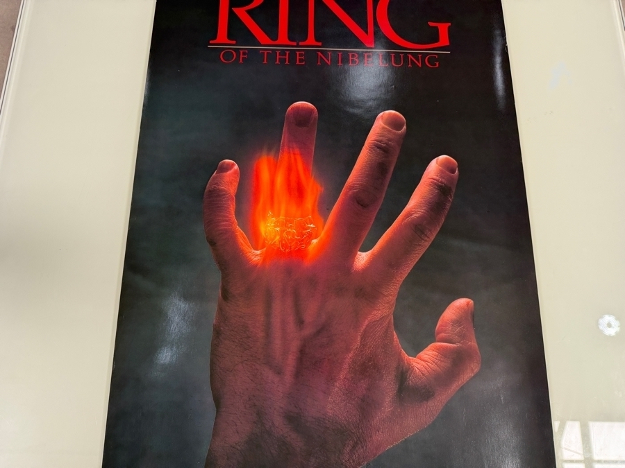 Vintage Poster from the 1981 Seattle Opera Production of Richard Wagner's The Ring of the Nibelung 19 X 34 [Photo 4]