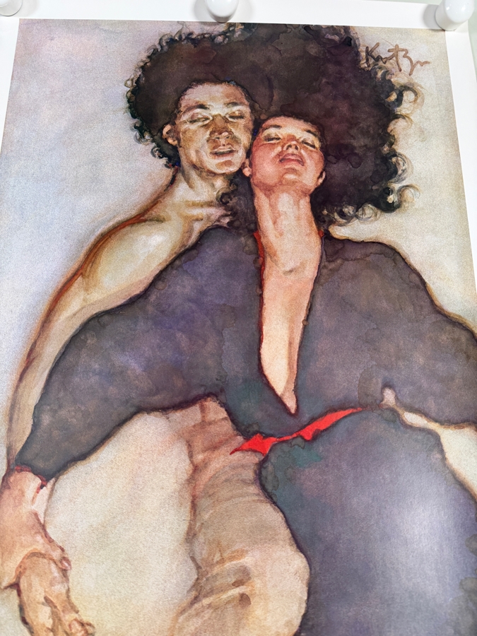 Vintage 1981 David Kreitzer Artist Signed Poster for the Pacific Northwest Wagner Festival's Production Tristan und Isolde 17.5 X 38.5 [Photo 2]