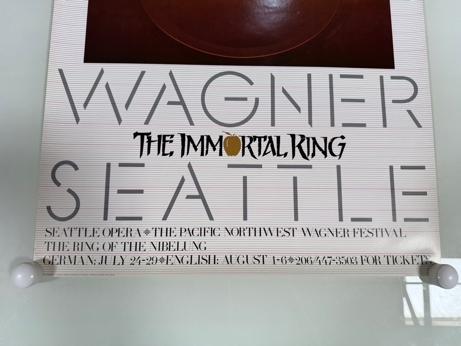 Vintage Poster Advertising the Seattle Opera's Pacific Northwest Wagner Festival Performance of Der Ring des Nibelungen 20.5 X 32.5 [Photo 3]
