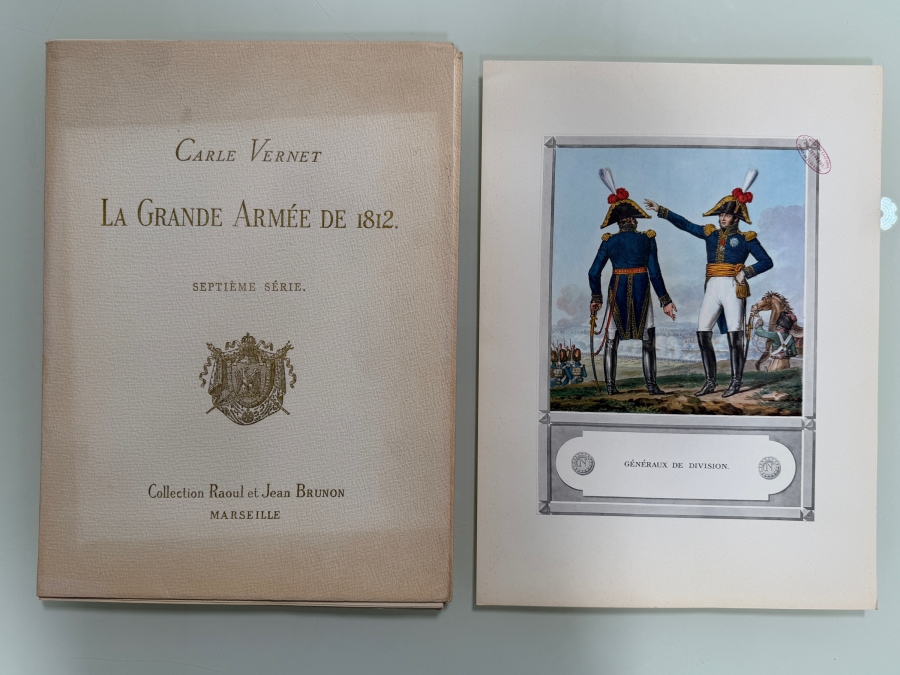 Seventh Series Portfolio from 'La Grande Armée de 1812' by Carle Vernet Collection Curated by Raoul and Jean Brunon Based in Marseille Color Plates of Napoleon's Army [Photo 2]