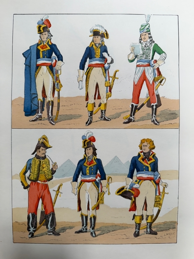 Le Costume Militaire Francais 4 Volumes ( Empire, Revolution Directoire Consulat,Restauration, Restauration Louis Philippe) by Hector Large 10 X 13 [Photo 7]