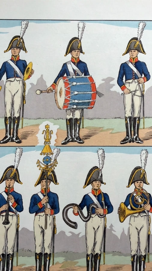 Le Costume Militaire Francais 4 Volumes ( Empire, Revolution Directoire Consulat,Restauration, Restauration Louis Philippe) by Hector Large 10 X 13 [Photo 8]