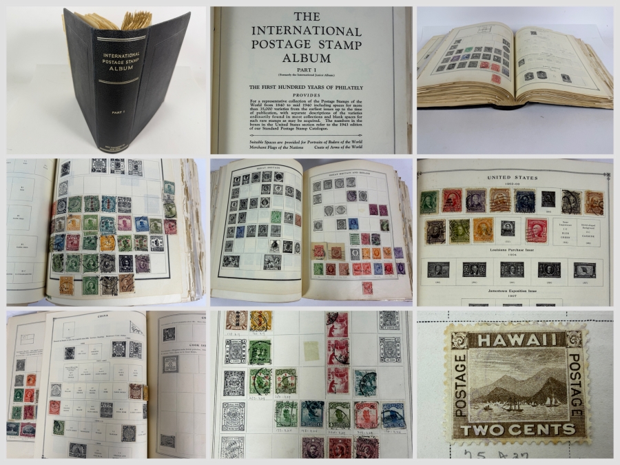 The International Postage Stamp Album Part I - The First Hundred Years of Philately - See Photos for Sampling