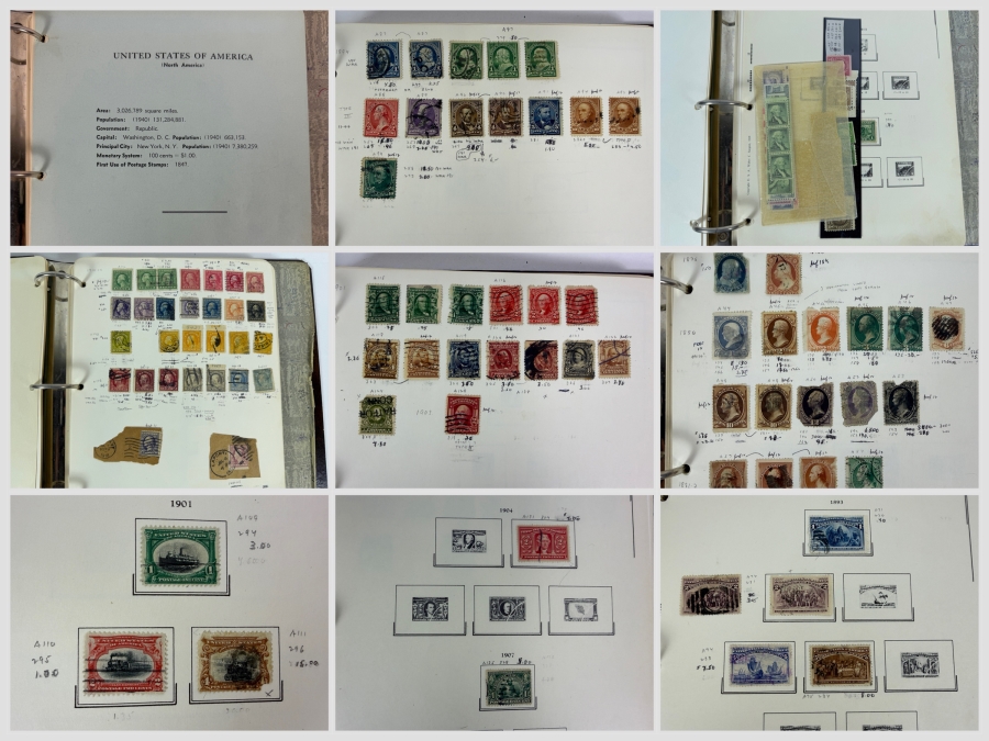 United States of America Postage Stamp Collection - See Photos for Sampling