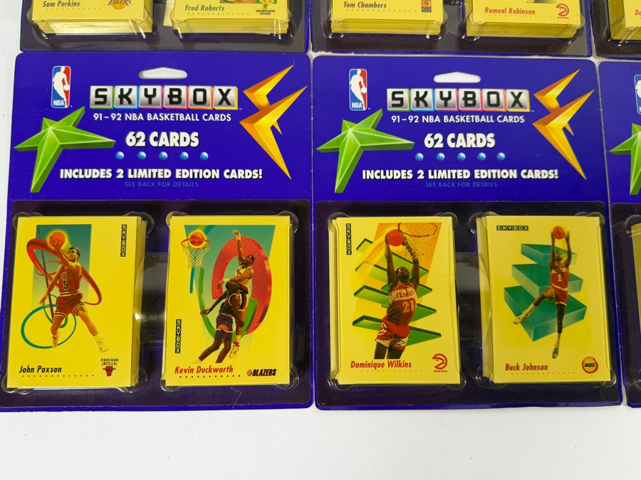 (8) Vintage 1991-92 Factory Sealed Blister Packs Of SkyBox NBA Basketball Cards - 496 Cards Total Featuring Michael Jordan [Photo 5]