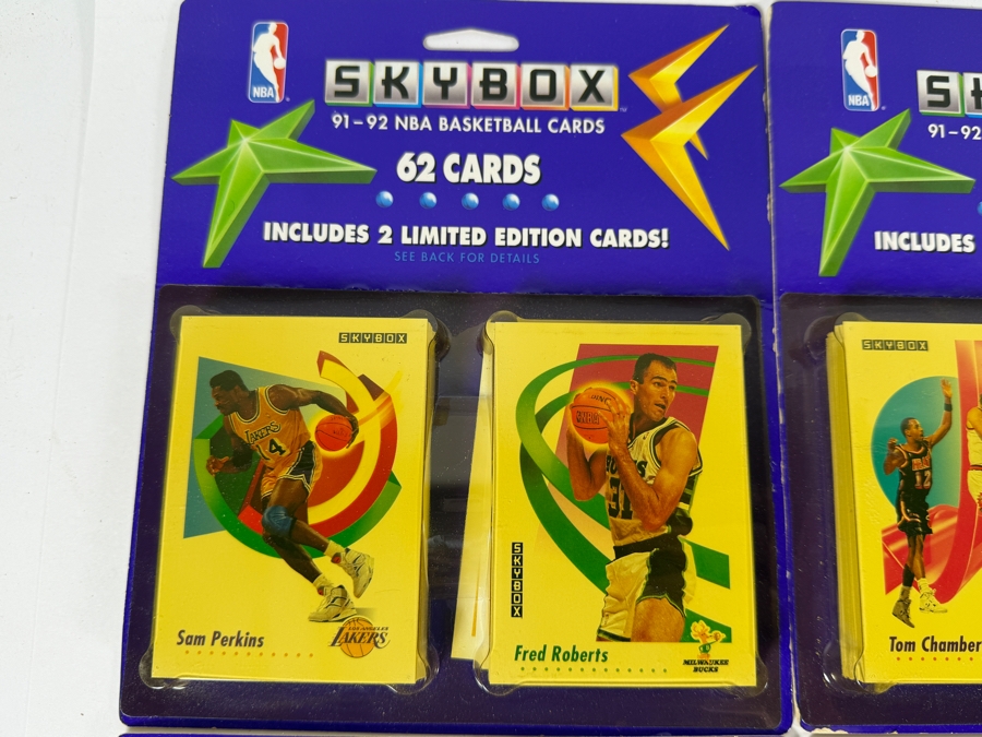 (8) Vintage 1991-92 Factory Sealed Blister Packs Of SkyBox NBA Basketball Cards - 496 Cards Total Featuring Michael Jordan [Photo 4]