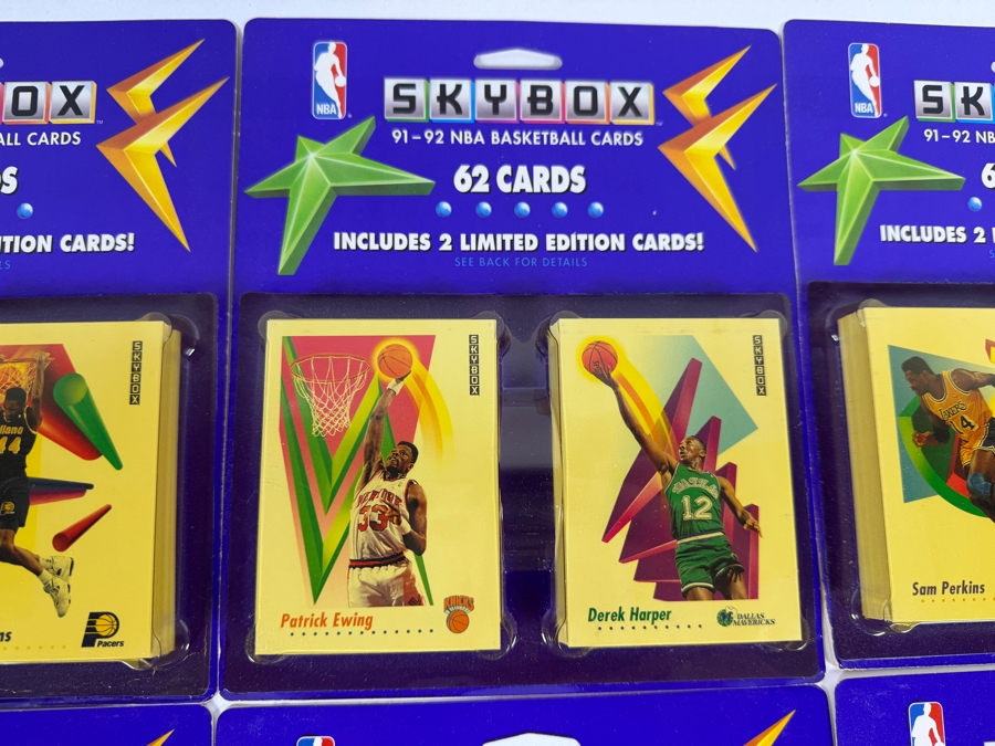 (8) Vintage 1991-92 Factory Sealed Blister Packs Of SkyBox NBA Basketball Cards - 496 Cards Total Featuring Charles Barkley [Photo 4]
