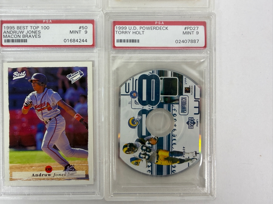 (5) PSA Graded Baseball Cards and (1) PSA Graded U.D. NFL Powerdeck [Photo 5]