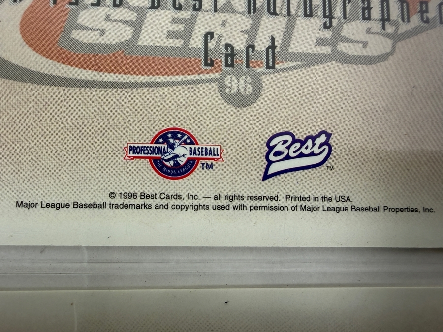 (14) Vintage 1996 Signed Best Baseball Cards [Photo 9]