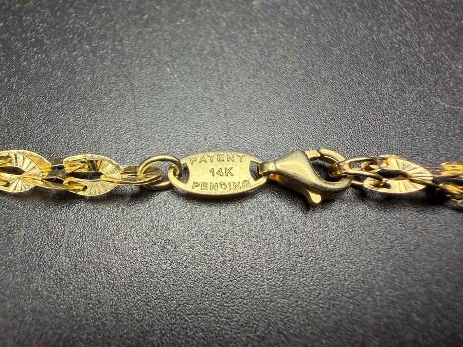 14k Gold 18' Necklace 3.8g [Photo 4]