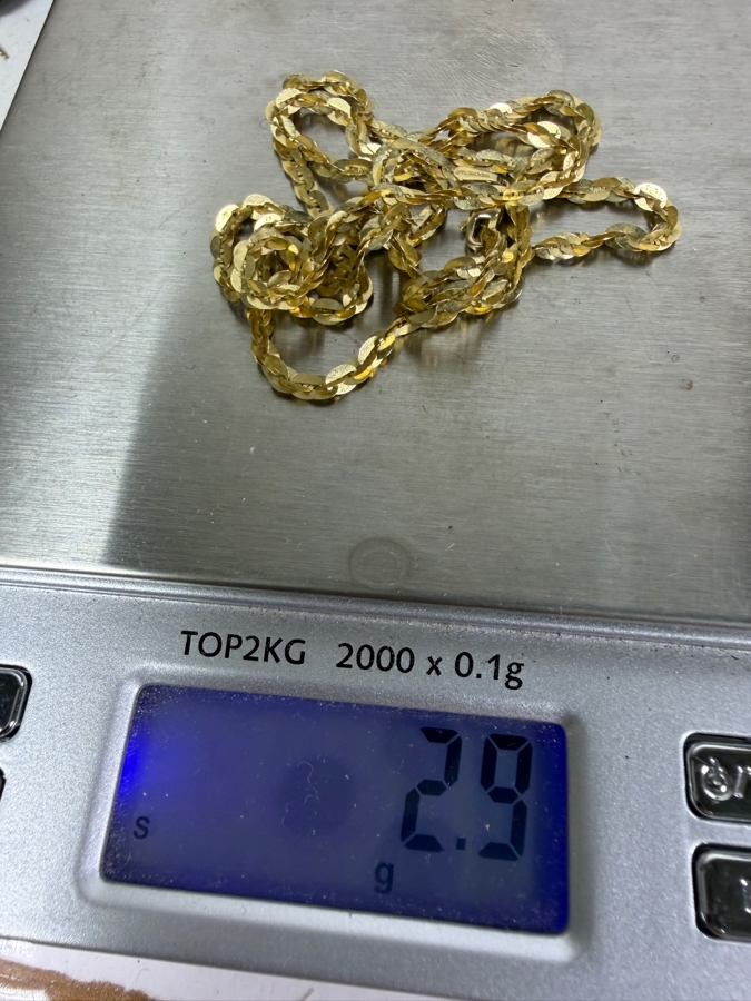 10k Gold 22' Necklace 2.9g [Photo 5]