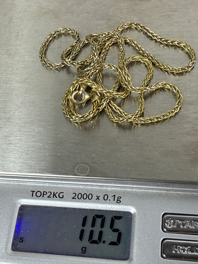 Sterling Silver 24' Italian Chain Necklace 10.5g [Photo 6]