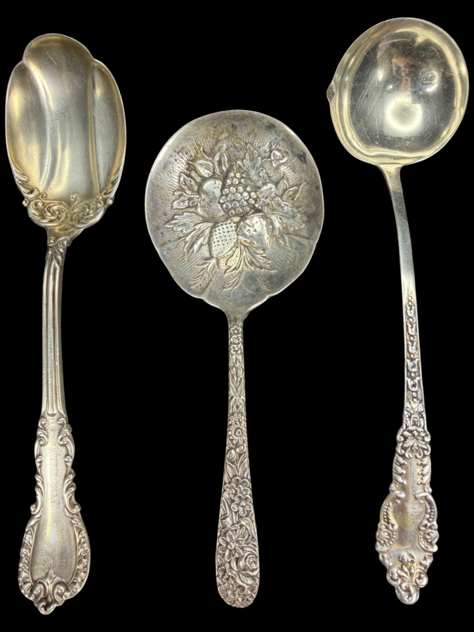 (3) Vintage Sterling Silver Spoons 72.2g