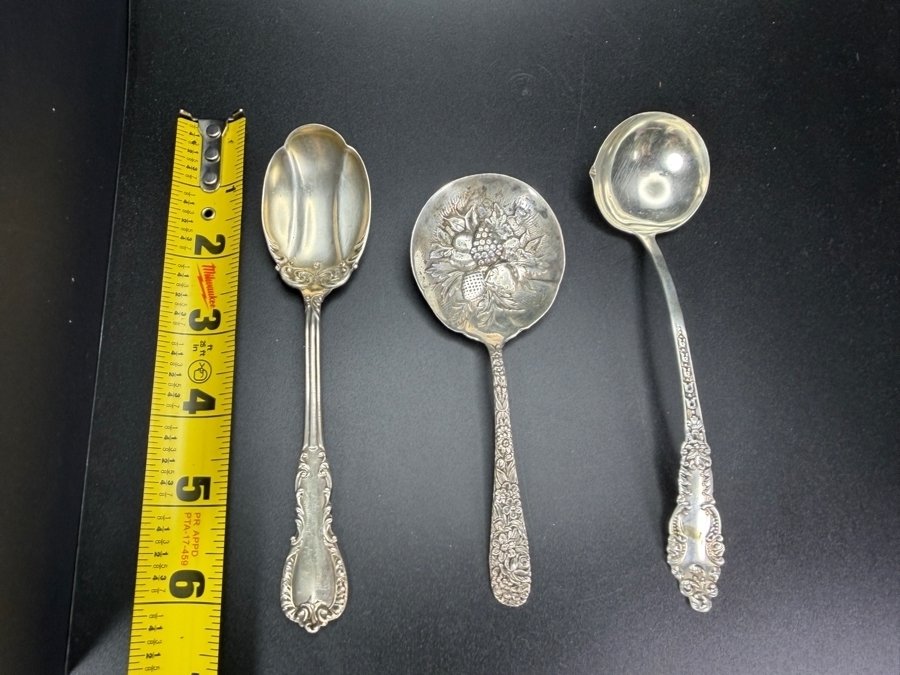 (3) Vintage Sterling Silver Spoons 72.2g [Photo 11]