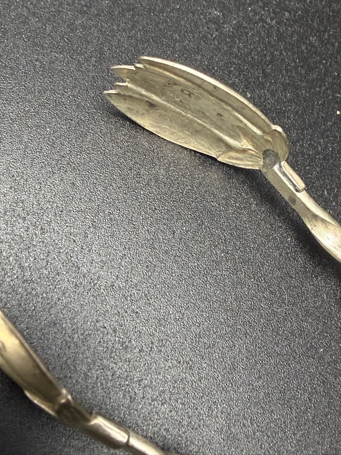 Collection of Sterling Silver Spoons, Sterling Silver Fork and Sterling Silver Tongs 146.3g [Photo 13]
