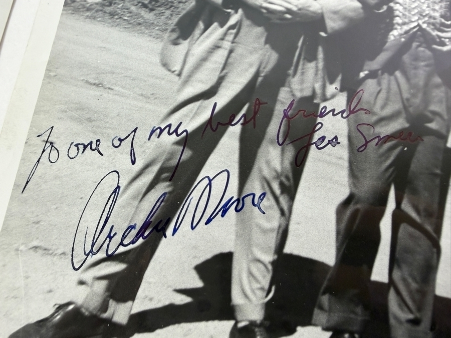 Just Added - Archie Moore Vintage Autographed Promotional Boxing Photos Set Of Four 8X10 All Hand Inscribed To Les Smee Dated March 1952 [Photo 10]