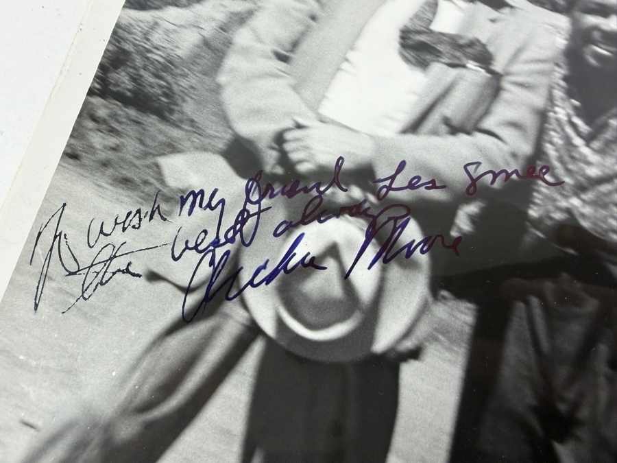Just Added - Archie Moore Vintage Autographed Promotional Boxing Photos Set Of Four 8X10 All Hand Inscribed To Les Smee Dated March 1952 [Photo 8]