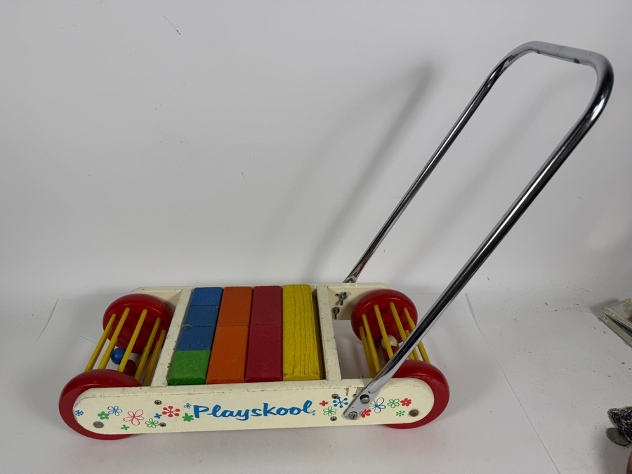 Just Added - Vintage Mid-Century Playskool Wooden Push Toy 18W X 9D X 18H [Photo 3]