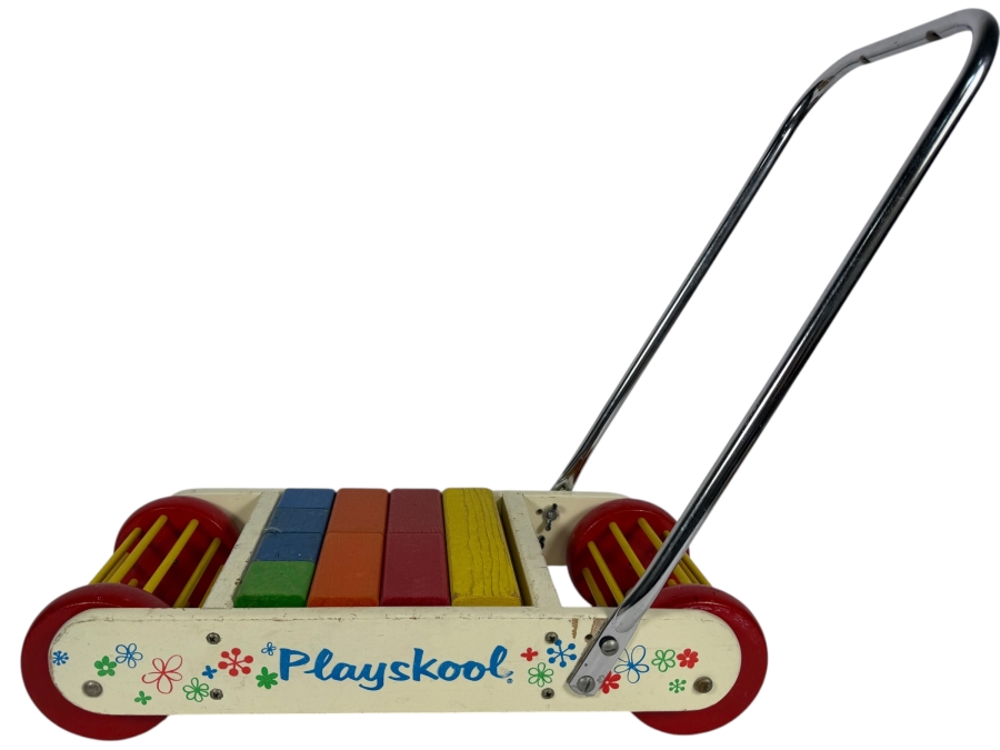 Just Added - Vintage Mid-Century Playskool Wooden Push Toy 18W X 9D X 18H