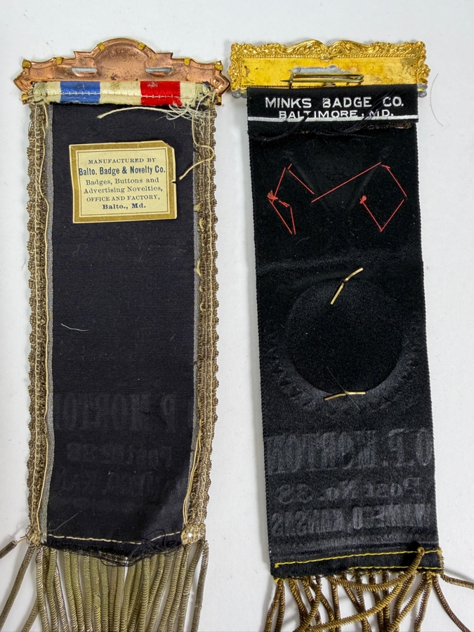 Just Added - Civil War Grouping 14th New York Heavy Artillery Soldier John L Chapman Discharge Certificate, Grand Army of the Republic (GAR) Documents (10) Reunion Ribbons and Pair of Grand Army of the Republic (GAR) Ribbons [Photo 21]
