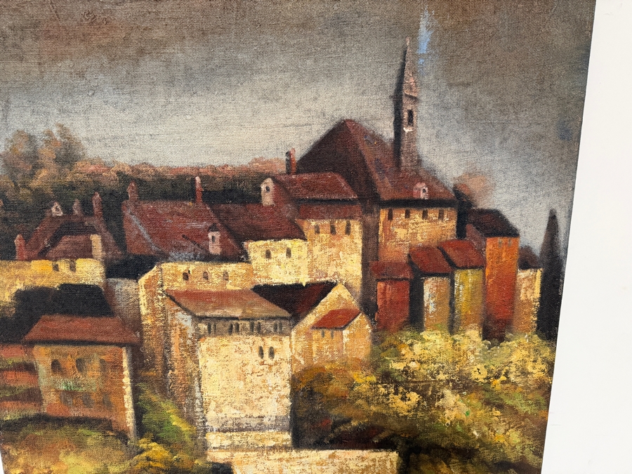 Just Added - Large Uttermost Living by the Sea Tuscany Painting 40 X 70 [Photo 3]