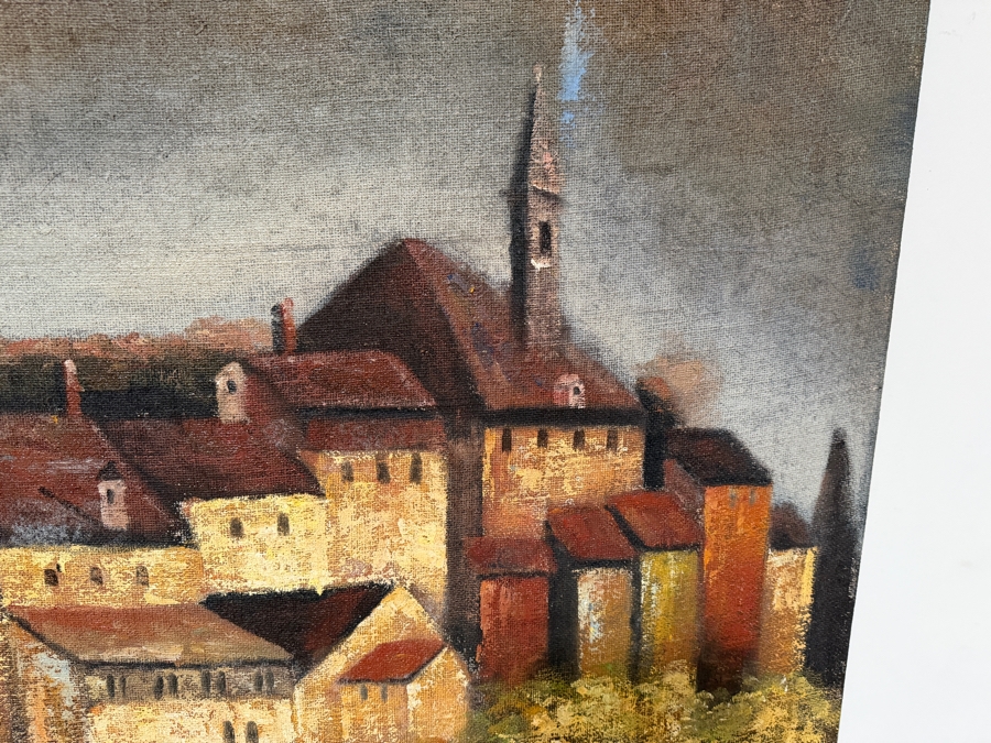 Just Added - Large Uttermost Living by the Sea Tuscany Painting 40 X 70 [Photo 4]