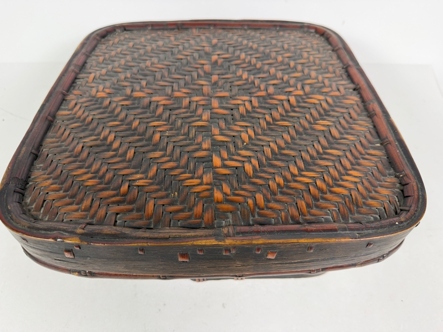 Antique Ifugao 'Camuan' Rice Basket from the Philippines 12W X 12D X 5H [Photo 4]