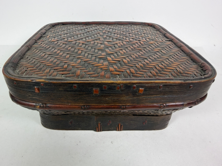 Antique Ifugao 'Camuan' Rice Basket from the Philippines 12W X 12D X 5H [Photo 2]