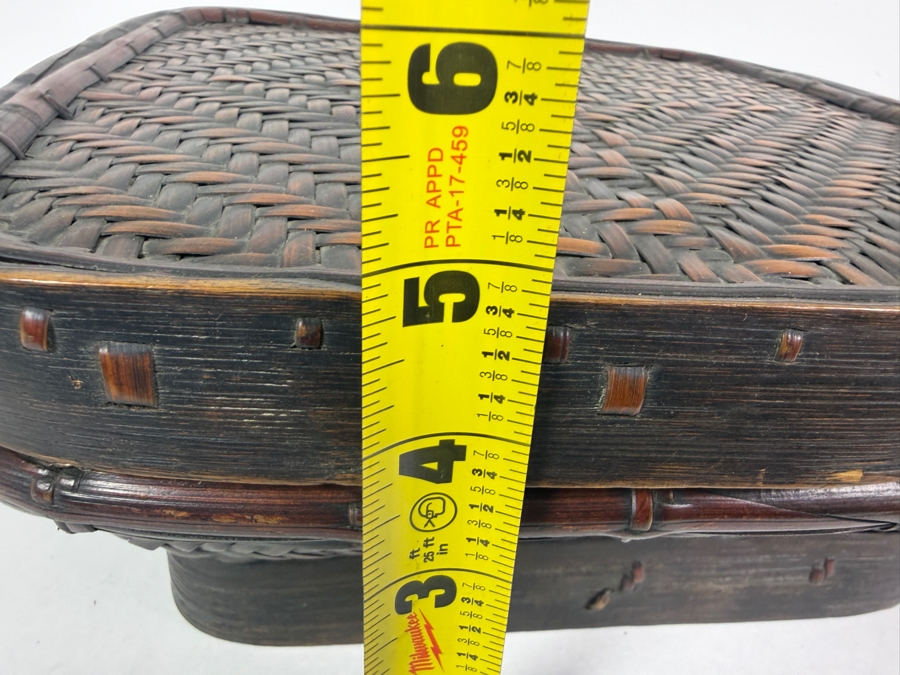 Antique Ifugao 'Camuan' Rice Basket from the Philippines 12W X 12D X 5H [Photo 13]