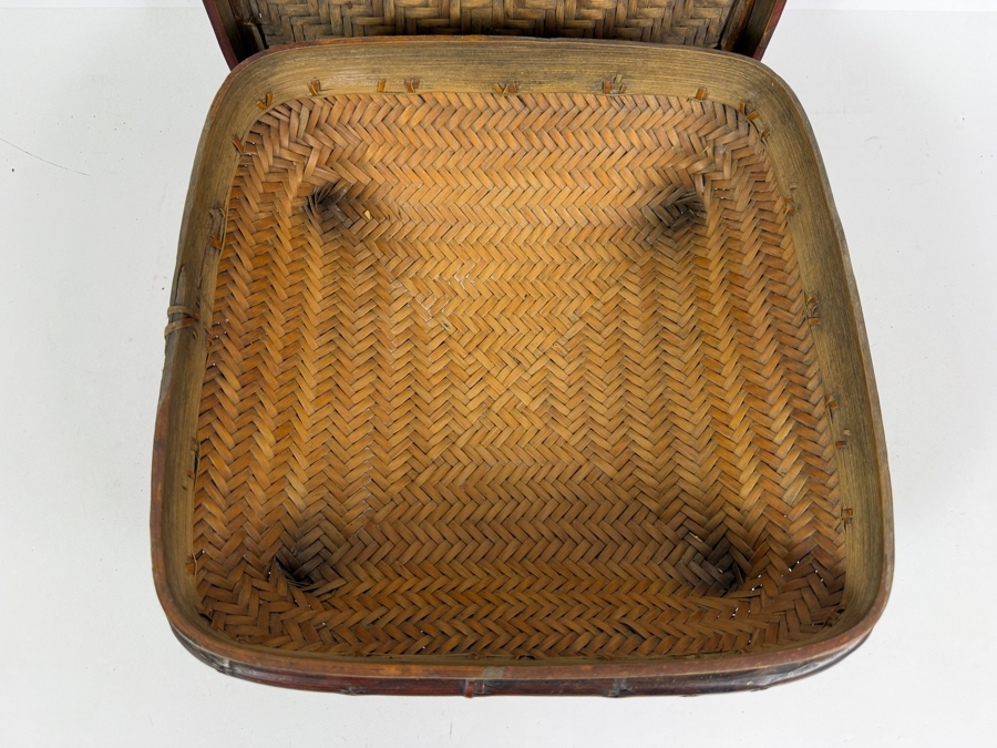 Antique Ifugao 'Camuan' Rice Basket from the Philippines 12W X 12D X 5H [Photo 9]