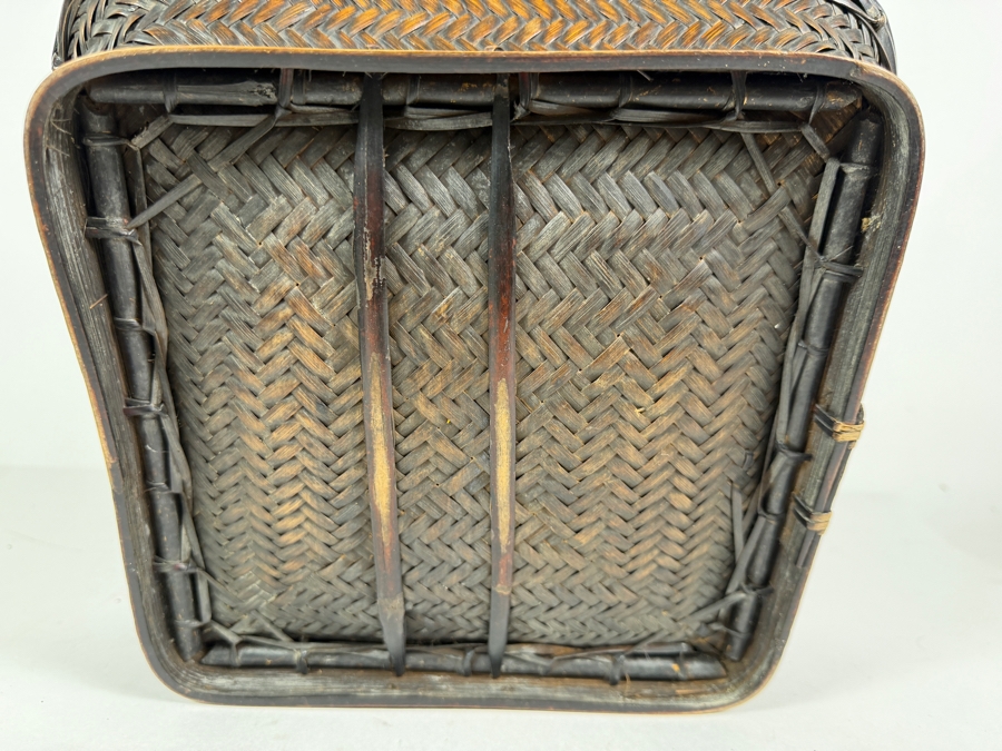 Antique Ifugao 'Camuan' Rice Basket from the Philippines 12W X 12D X 5H [Photo 8]