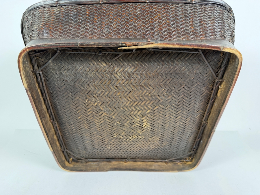 Antique Ifugao 'Camuan' Rice Basket from the Philippines 15W X 15D X 6H [Photo 7]