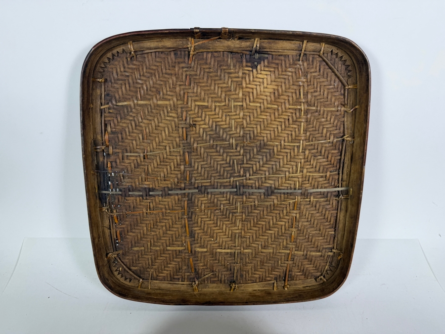 Antique Ifugao 'Camuan' Rice Basket from the Philippines 15W X 15D X 6H [Photo 9]