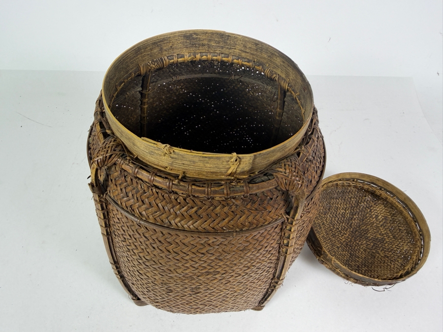 Antique Ifugao Rice Basket from the Philippines 11H
 [Photo 8]