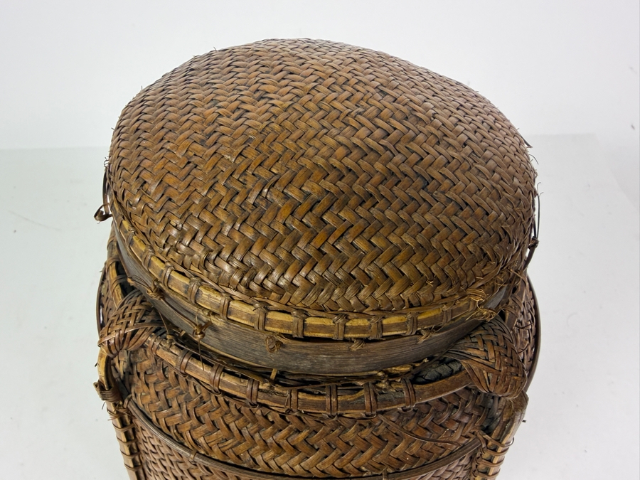 Antique Ifugao Rice Basket from the Philippines 11H
 [Photo 5]