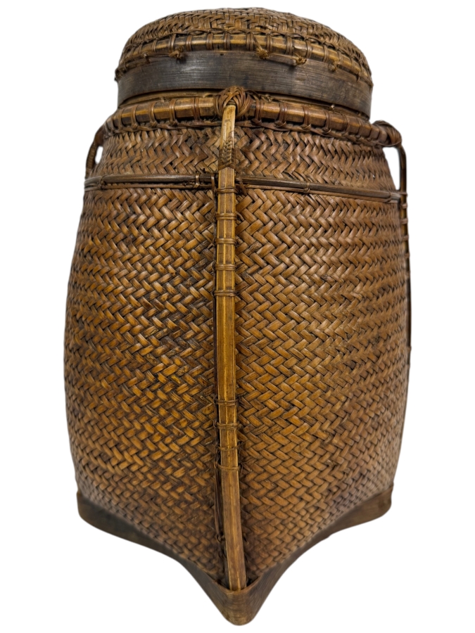 Antique Ifugao Rice Basket from the Philippines 11H
