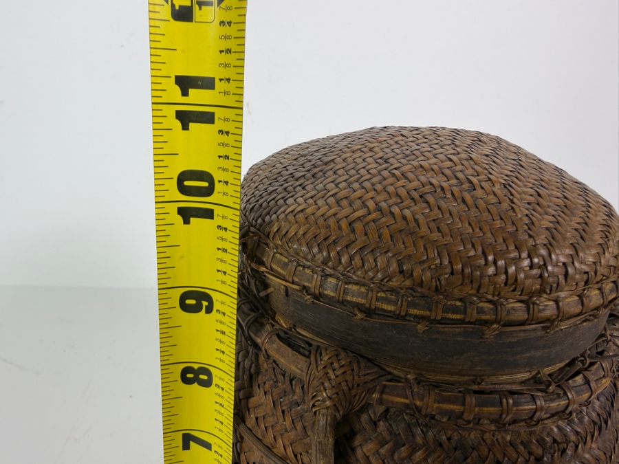 Antique Ifugao Rice Basket from the Philippines 11H
 [Photo 9]