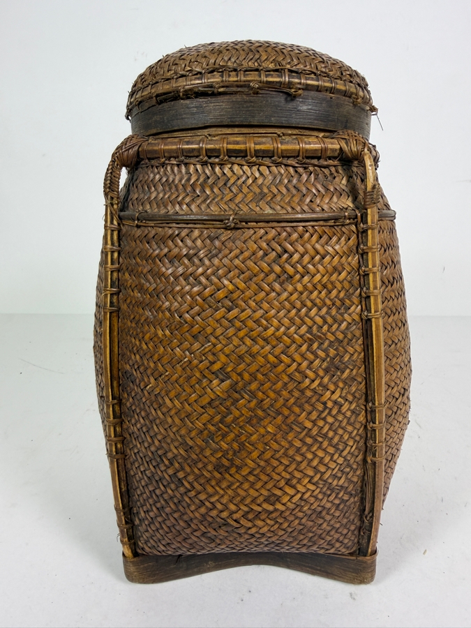 Antique Ifugao Rice Basket from the Philippines 11H
 [Photo 3]