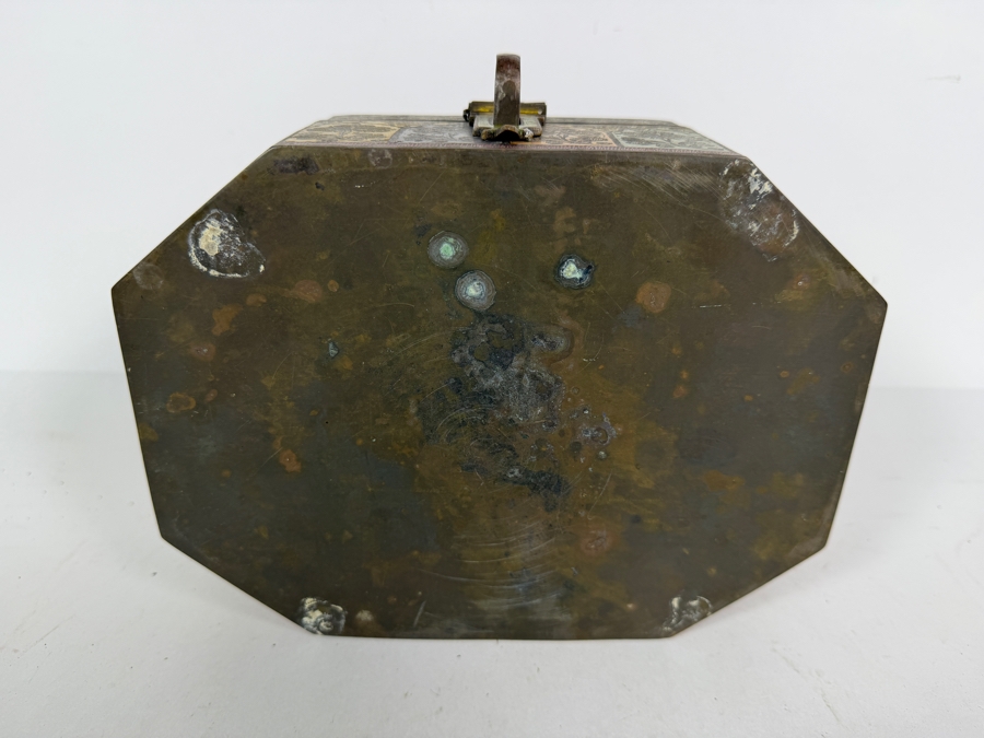 Antique Indian Octagonal Jewelry or Pandan Box from Muradabad 9W X 7D X 4H [Photo 8]