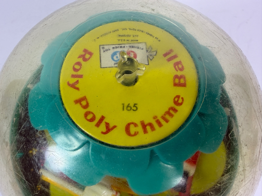  Vintage 1966 Fisher-Price Roly Poly Chime Ball #165 6'W [Photo 7]