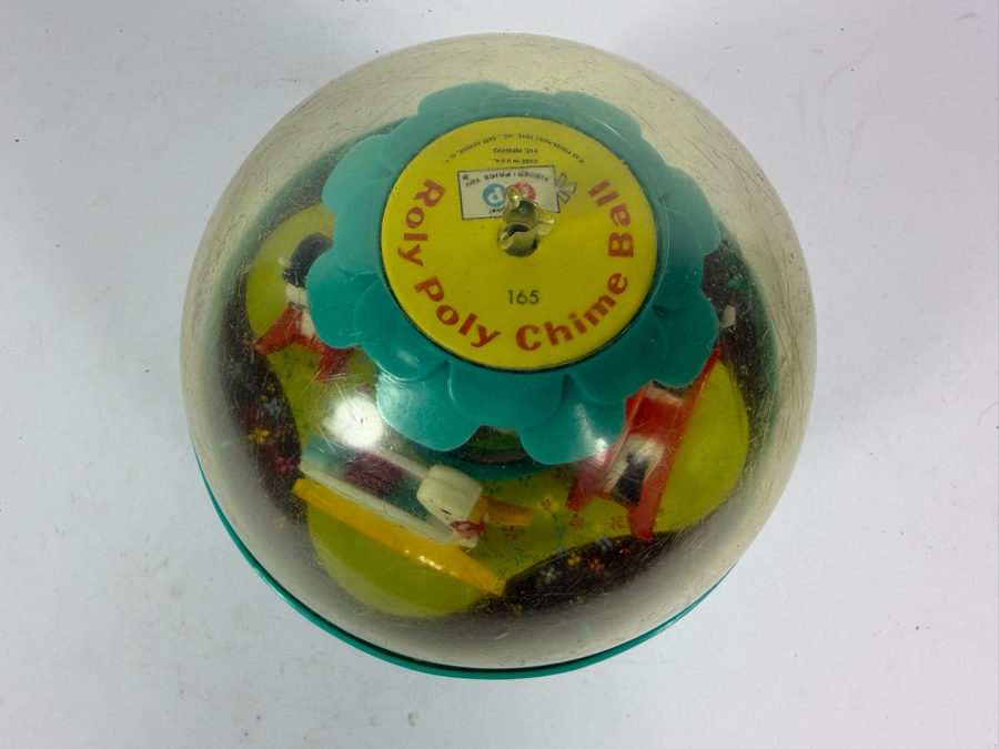  Vintage 1966 Fisher-Price Roly Poly Chime Ball #165 6'W [Photo 6]