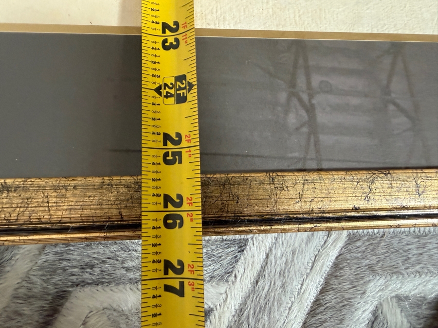 Framed Vintage Thai Temple Rubbing 28 X 26 [Photo 7]